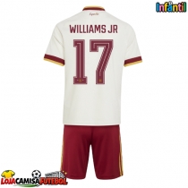 Camisa de Futebol Espanha Nico Williams #17 Equipamento Secundário Infantil Mundo 2026 Manga Curta (+ Calças curtas)